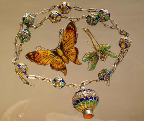 Silver Enamel Jewelry examples