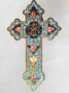 Antique Champlev cross