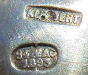 Hallmarks on silver Russian salt cellars