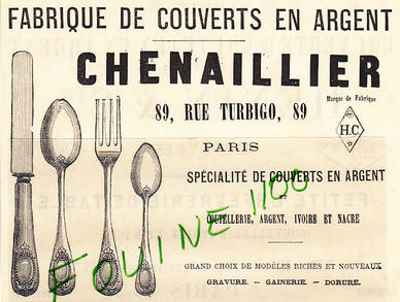 Henri Chenaillier invoice head