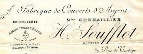 Henri Soufflot invoice head