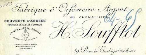 Henri Soufflot invoice head