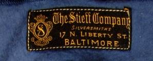 Cloth silver wraps showing the street name changes