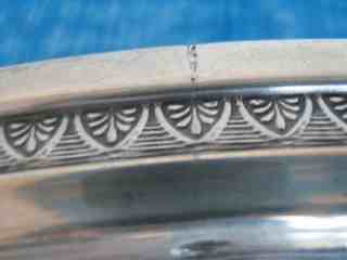 Italian silver round tray