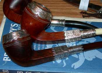 pipes with Edwin & William Barling hallmarks