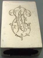 Russian matchbox holder: maker Katorskij