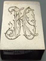Russian matchbox holder: maker Kilpelainen