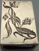Russian matchbox holder: maker Spandikov