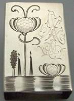 Russian matchbox holder: maker Iwanov