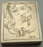 Russian matchbox holder: maker Schepelev