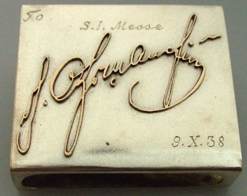 Russian matchbox holder: maker Nasarov