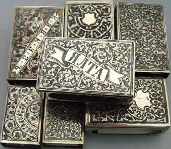 Russian matchbox holder: Souvenirs from Caucasus and Jalta