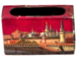 Russian matchbox holder: maker Morozov