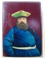 Russian matchbox holder: maker Lukutin