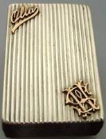 Russian matchbox holder: maker Warjus
