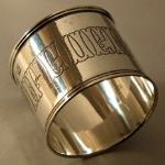 silver napkin ring: I. Kuzmin