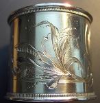 silver napkin ring: M. Maslovl