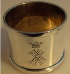 silver napkin ring: Faberg