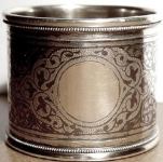 silver napkin ring: N. Neumelov