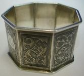 silver napkin ring: unknown master