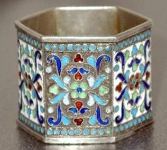 silver napkin ring: S. Schaposchnikov