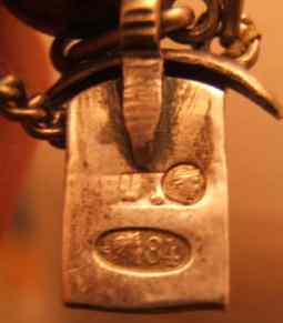 Russian silver bracelet marks