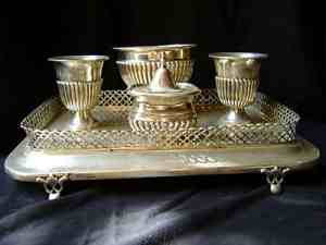 a Portuguese silver: possibly an inkwell