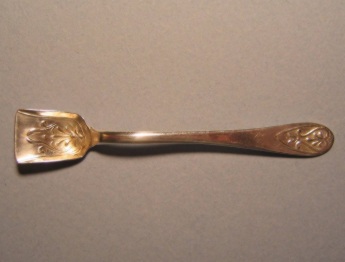 silver 800/1000 spoon with Milan assay office mark and Gio Battista Sala workshop mark