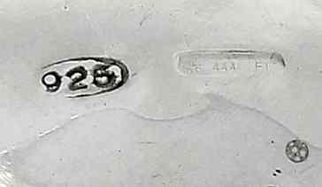 Italian silver baby rattle