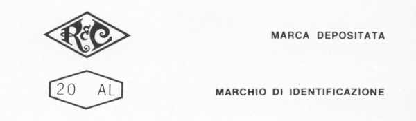 Ricci marks (from Ricci 1966 catalog)