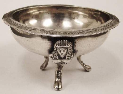 Italian silver 19th century salt cellar
