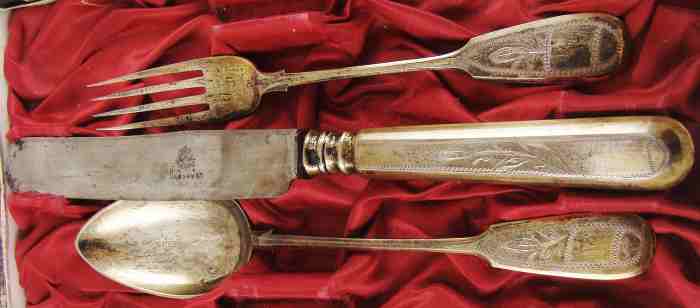 Russian flatware set