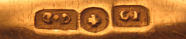 one of them with the medieval town mark of Tallinn in Estonia, the cross of the Danish flag