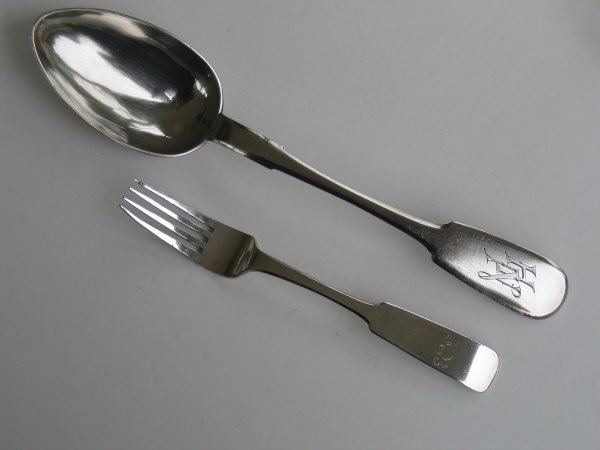 Leopold Michelsen?s workshop in Tallinn: a ragout (serving) spoon hallmarked by Alexander Sheviakov in St Petersburg