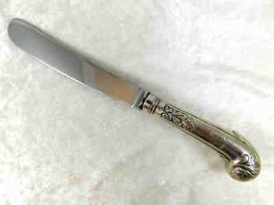 silver knife pistol handle