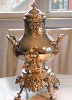 Tiffany silver tea urn