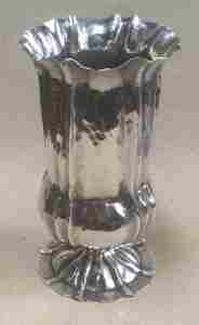 silver vase of unknown origin