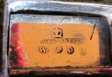 mark on wick trimmer made by W. Carter, Sheffield