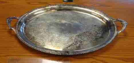 Ellis-Barker Silver Co: silverplate tray