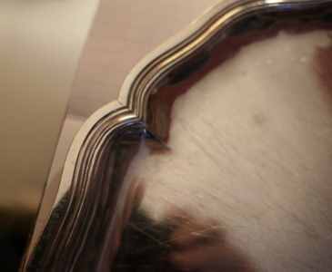 A silver platter made by Jean-Baptiste Delane