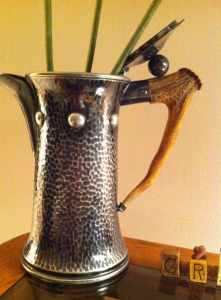 Cooper Brothers silverplate pot