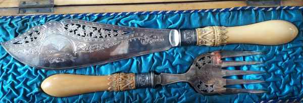 silverplate fish set
