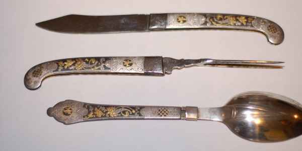 silver travel set