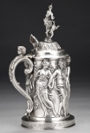 silver tankard with unidentified mark