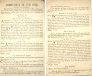 prayers' sheet