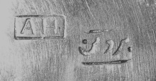 marks on silver with arabic motifs