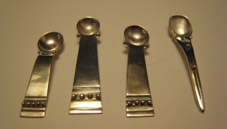 Spratling silver spoons (beading on the handle)