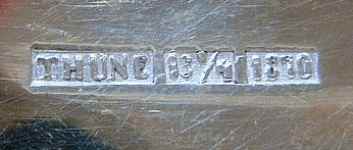 silver chalice made by Thun, Norway