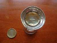 silver chalice made by Thun, Norway