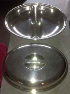 silverplate dish with cover
